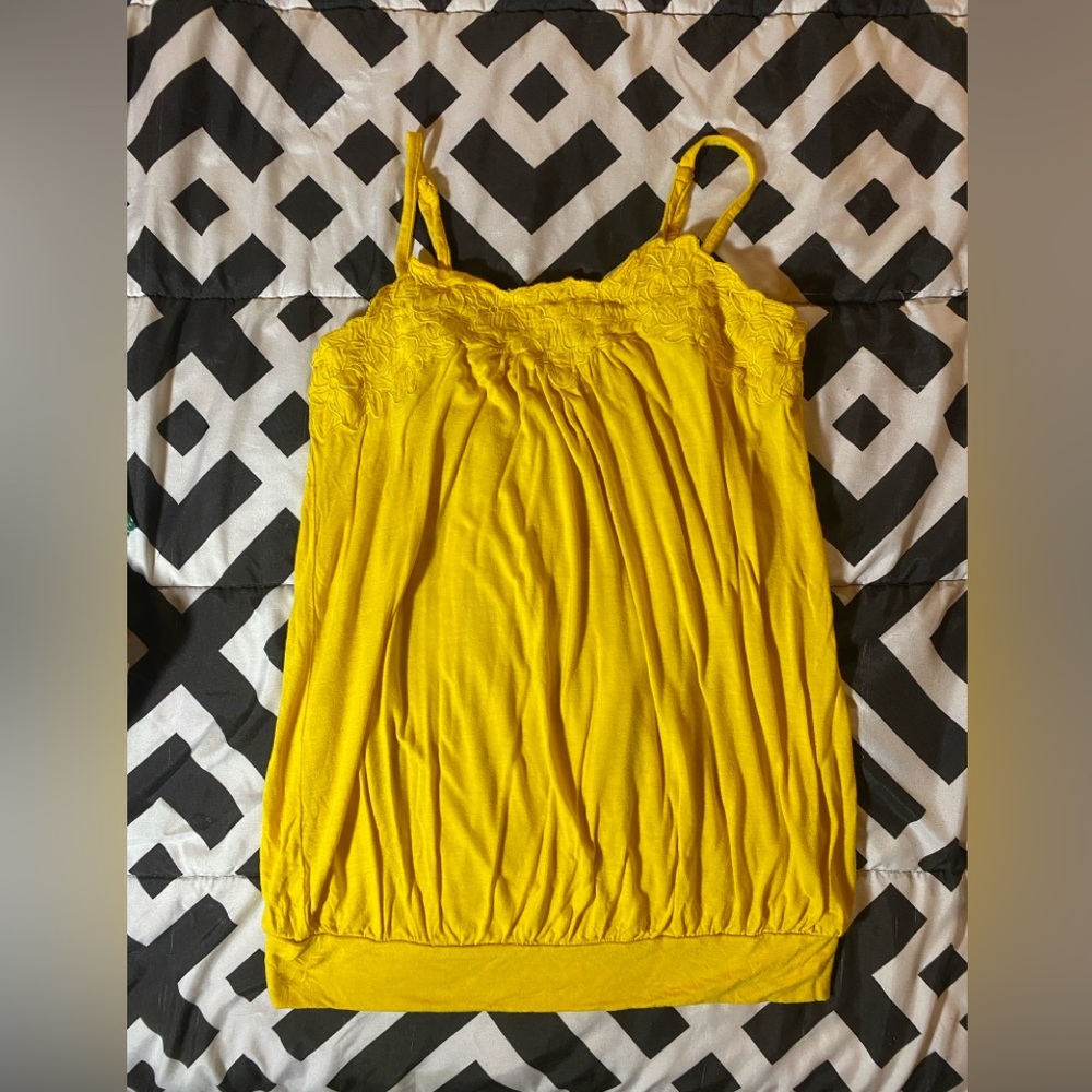 Y2K Forever 21 yellow blouse in XS